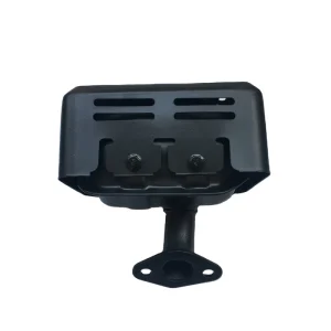 Steel Exhaust Silencer for GX160 168F Gasoline Motor Generator Repair Accessories with Protective Guard Cover Assembly