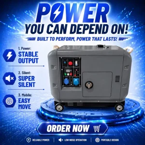 Super Quiet 5KW 8KW 10KW 12KW 15KW 18KW 20KW 25KW 30KW 8KVA 10KVA 12KVA 15KVA 20KVA AVR Mobile Trailer Diesel Generator with ATS