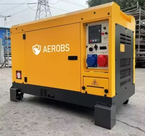 Super Silent 10kW 11kW Portable Air Cooled Double Cylinder BS2V88F Electric Start Silent Diesel Generator