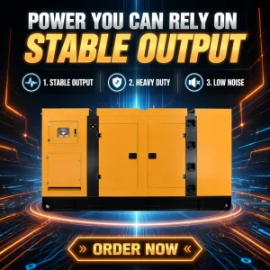 Super Silent 125 KVA Diesel Generator 3 Phase Soundproof Weichai Yuchai Industrial Standby ATS 100kW