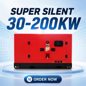 Super Silent 20kva 30kva 50kva Emergency Standby Diesel Generator Set Water Cooled with ATS