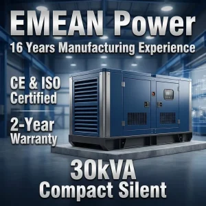 Super Silent 250kVA Diesel Generator Set 50Hz 60Hz Dual Frequency 1800 RPM Water Cooled Soundproof Power Solution Global