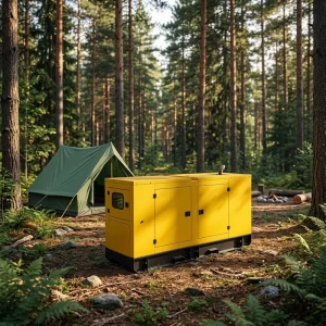 Super Silent 40kW 50kVA Diesel Generator with Remote Start DC Electric Start Soundproof Open Trailer Type ATS 50/60Hz