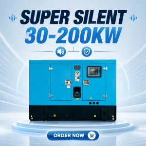 Super Silent Diesel Engine Generator 30kva 50kva 100kva 200kva 400kw 500kva with ATS 3 Phase Industrial Genset