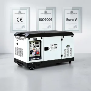 Super Silent Diesel Generator 10kVA 12kVA 15kVA 20kVA Air Cooled 60Hz 120/240V ATS Electric Start Home Commercial Backup