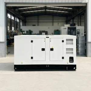 Super Silent Diesel Generator 20kVA-200kVA Three Phase ATS High Efficiency Soundproof Genset