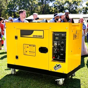 Super Silent Diesel Generator 3kW 5kVA 6kW 7kW 10kVA 50/60Hz 110V/220V Portable Open Frame ATS Home Use
