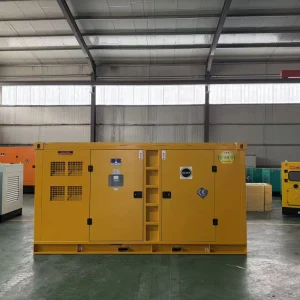 Super Silent Diesel Generator Set 220V 380V 50/60Hz 200-500kW 1800 RPM Mobile Canopy Outdoor Factory