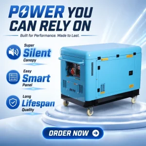 Super Silent Dynamo 10KW 12KW 15KW 20KW 25KW 30KW 40KW 50KW 60KW 80KW 10KVA 12KVA 16KVA 20KVA 25KVA 40KVA 100KVA Diesel Generator