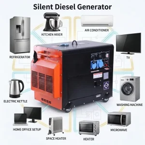 Super Silent Inverter 5KW 8KW 10KW 12KW 15KW 18KW 20KW 5KVA 8KVA 10KVA 12KVA 15KVA 18KVA 20KVA 25KVA Diesel Generators with ATS