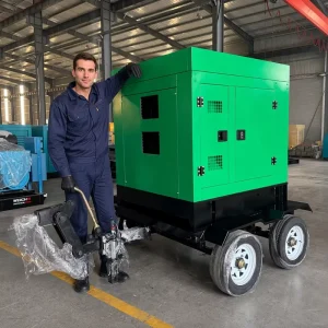 Super Silent Low Noise Mobile 62.5KVA 125KVA 175kva 250kva 3 Phase Container Type Diesel Generator with Remote Start 1800 RPM