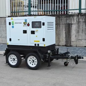 Super Silent Movable Diesel Generator 15kW 20kW 30kW 40kW 50kW 80kW 100kW 3 Phase Water Cooled Power Genset Trailer Generator