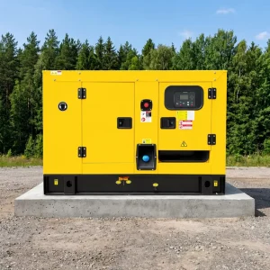 Super Silent Portable Diesel Generator Set 20KW 25KW 380V Rated Voltage 60Hz Frequency Remote Start DC Output