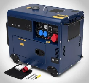 Super Silent Portable Diesel Generator Single Three Phase 50 60HZ All Copper Soundproof Generator With Wheels ATS 3KW 5KW 10KW