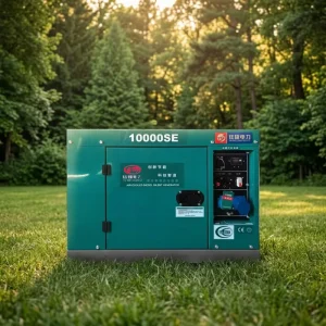 Super Soundproof Air Cooled Diesel Generator Unit Pure Copper Alternator ATS Panel 12V Electric Start 220V Power Supply