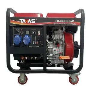 TAVAS 6KW Diesel Welding Generator with Electric Start 50 60Hz Single Three Phase 3000 3600 RPM Portable Welder Machine