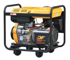 TAVAS DG7000E 5KW Air Cooled Diesel Generator High Efficiency Single Phase Silent Type Low Noise 50 60Hz Frequency Rated for 12V