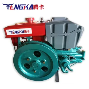 TENGKA Single Cylinder KM138 Diesel Engine 20HP 1.2L 4 Stroke Water Cooled Motor for Rice Mill Grinding Machine Ready Ship