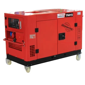 Tavas 12KVA DG12000SE Open Frame 50Hz Single Three Phase Air cooled Single Cylinder 4 Sockets Digital Silent Diesel Generator