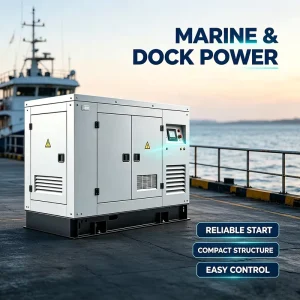 Temporary Power Supply Diesel Generator 18kva 20-100kw Water Cooled Silent ATS
