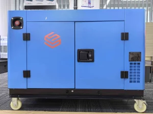 Three-Phase 50Hz Silent Type Air-Cooled Electric Start Household Generator 200A Rated Current 380V/220V Overload Protection