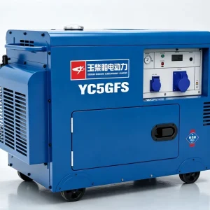 Three Phase Diesel Generator 5kW Silent Equal Power 400V 230V Portable Genset 5.5KW Max Output Electric Start 1800 RPM 50/60Hz