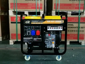Three-Phase Diesel Portable 8kw High Power Outdoor Generator Set 380/220V 50Hz Model DQ8GF-LE3