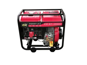 Three Phase Diesel Portable Generator 5kW 380V 3000 RPM Household Model DQ6GF-LE3 Electric Start Camping Generator