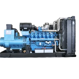 Three Phase Heavy Fuel Oil Silent Open Frame Auto Start ATS AVR Regulator 900 RPM Main Power Plant