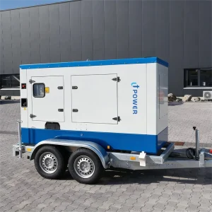 Three-Phase Mobile Diesel Generator Trailer Type 220V 380V Electric Start Water-Cooled Silent Movable Power