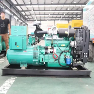 Three Phase Silent Diesel Generator Set for Commercial Building Power Supply