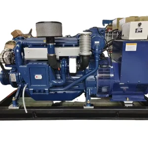 Three-phase 62.5KVA 125kVA 220V 380V 50 60Hz Water Cooled Marine Diesel Generator Set 24V DC Electric Start 1800 RPM