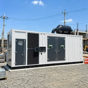 Three phase AC Output 1000 kW 1000 RPM Silent Type Diesel Generator with Auto Start Remote Control ATS