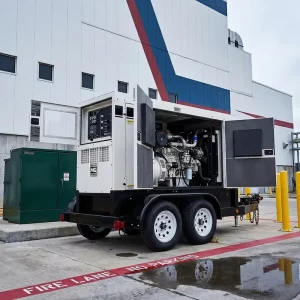 Towable 50kW 62kVA Diesel Generator Set Silent Trailer 3-Phase 50/60Hz Auto Start ATS ISO CE Certified