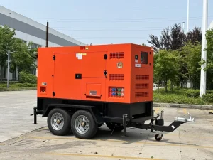 Towable Generator Set 75kw 80kw Perkin Cummins diesel Generator 100kva Trailer Mounted with Camlock