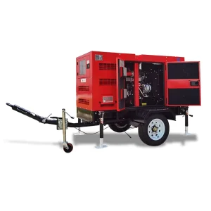Towable Trailer Mounted 20Kw 25Kva Cumminss 4B3.9 G11 Super Silent Diesel Generator Genset Canopy 58db House Backup Power
