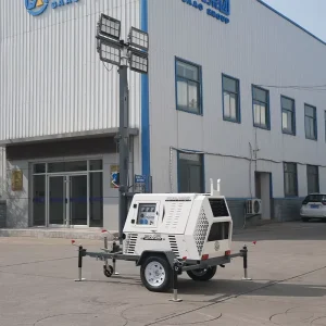 Tower Light 9m Telescopic Mast 4x400W LED Lighting Tower for Mining Industrial Sites High Mast Lights and Roadwork Tasks