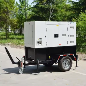 Trailer Mobile 60hz 120V 240V Diesel Generator 10kw 10kva Power by EPA Parkins Generator 15kva