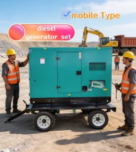 Trailer Mobile Type 16kw 20kva 50Hz Diesel Generator Set with YTO Brand Engine 12V Electric Start Water Cooled