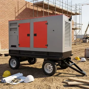 Trailer Mounted 200kW 300KW Mobile Highway Trailer Water Cooled Power Station Diesel Generator Set ATS Customizable Power Ratings