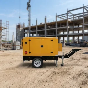 Trailer Mounted Diesel Generator 20kw 30kw 50kw 75kva Silent Diesel Generator for Mining Machinery