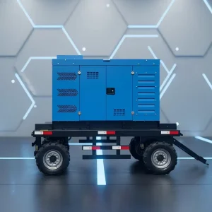 Trailer Mounted Diesel Generator Genset 9KW 20kW 30kW Silent Trailer Diesel Generators for Construction Site