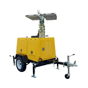 Trailer Mounted Mobile Lighting Air Cooled Generator Light Tower