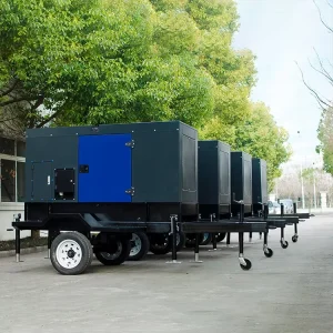 Trailer Mounted Portable 20Kw 25Kva Standby Generator 4B3.9-G11 Silent Diesel Power Plant Genset Canopy Heavy Duty 58db