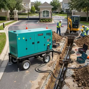 Trailer Mounted Portable Diesel Generator Sets with Power Ratings of 30 50KW for Convenient On-site Use