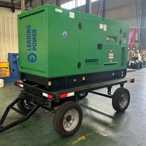 Trailer Silent Diesel Generator 20kW 30kW 40kW 50kW 3 Phase 380V Water Cooled Mobile Diesel Genset