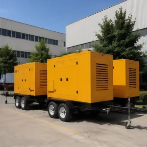 Trailer Silent Diesel Generator 800kw 100kw 120kw 180kva 200kva 225kva 250kva 300kva 325kva 350kva 375kva 400kva 3 Phase ATS