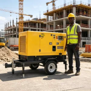 Trailer Silent Type 15kva 20kva 30kva 50kva Diesel Genset Mobile Portable Generator Set Brushless Low Noise for Africa