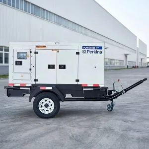 Trailer Type Mobile Silent Diesel Generator 75Kva 100Kva 150Kva for Outdoor Construction Site