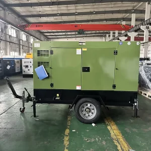 Trailer Type Open Type 40kw 50kva Diesel Generator with K4100ZDS Auto Start ATS Remote Start Made in China